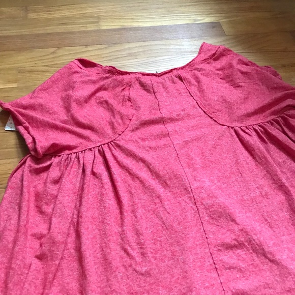 Free People red baby doll shirt - Picture 4 of 4